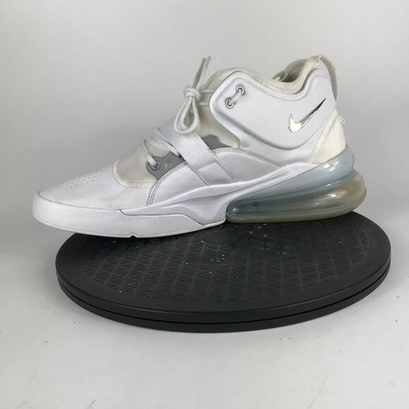 Nike Air Force 270 White/Silver Athletic Running Shoes AH6772-100 Men’s Size 13 - Picture 9 of 12